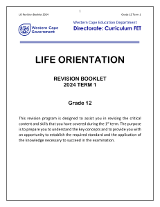 LO Gr 12 Revision Booklet T1 2024