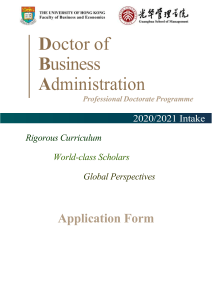 DBA Application Form 2020-2021