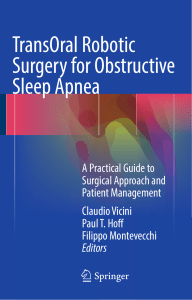 Claudio Vicini, Paul T. Hoff, Filippo Montevecchi  - TransOral Robotic Surgery for Obstructive Sleep Apnea