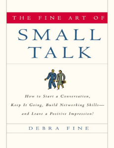Fine Art of Small Talk, The - Debra Fine