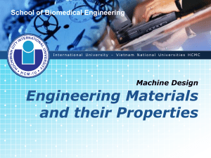 Machine Design Chapter 2 Engineering Materials and their Properties S1 2023