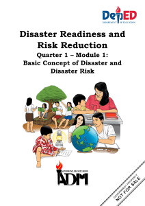 DRRR mod1 Basic Concept of Disaster and  Disaster Risk