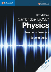 IGCSE Physics (2014) - Teacher's Resource