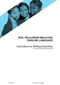 SPM Instructions for Writing Examiners V3