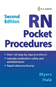 RN Pocket Procedures 2nd Edition 2019