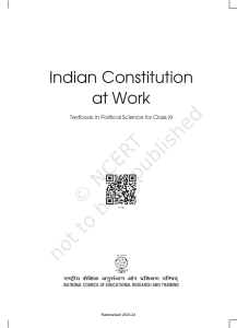 POLITY Indian Constitution at Work