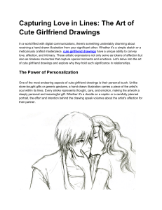 Capturing Love in Lines: The Art of Cute Girlfriend Drawings