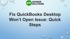 Best Way to Fix QuickBooks Company File Won’t Open Issue