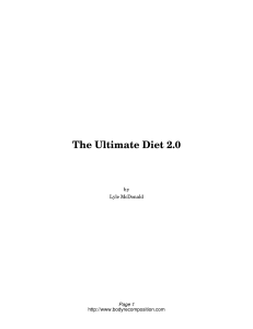 The Ultimate Diet 2 0
