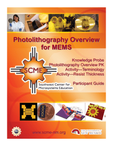 Photolithography Participant Guide