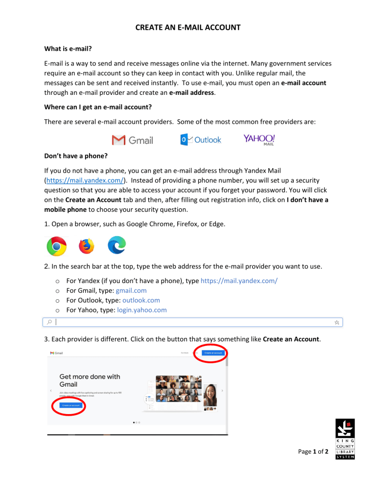Create An Email Account A Step by Step Guide Create An Email Account A Step by Step Guide