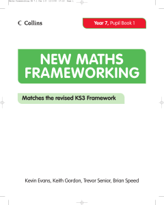 new maths frameworking year 7 pupil book 1 a9545