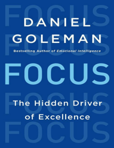 Daniel Goleman - Focus 