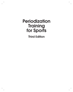 Periodization Training for Sports 3rd Edition