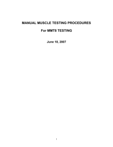 mmt8 grading and testing procedures for the abbreviated 8 muscle groups 508