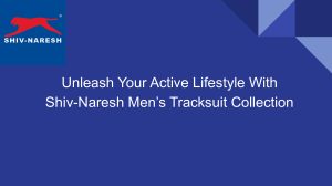Unleash Your Active Lifestyle With Shiv-Naresh Men’s Tracksuit Collection