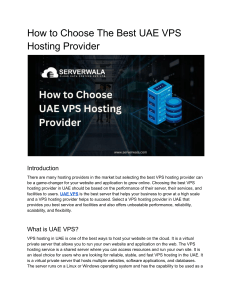 How to Choose UAE VPS Hosting Provider