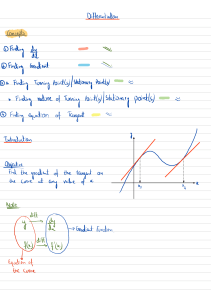 Differentiation Notes