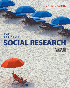 The Basics of Social Research Textbook, 7th Edition