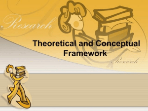 conceptual and theoretical framework