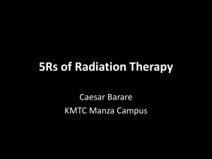 5Rs of Radiation Therapy