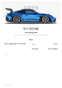 911 GT3 RS Weissach