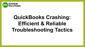 Easy Way to Fix QuickBooks Crashing Issue
