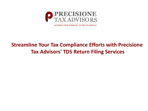 Streamline Your Tax Compliance Efforts with Precisione