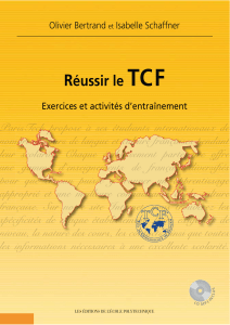 Livre  Réussir le TCF Exercices et activités
