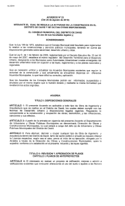 Acuerdo municipal N°23 de 25 de agosto de 2010