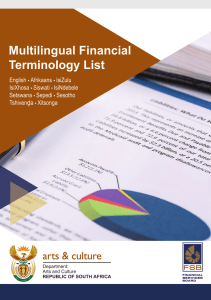 Multilingual Financial Terminology list 19 March 2018