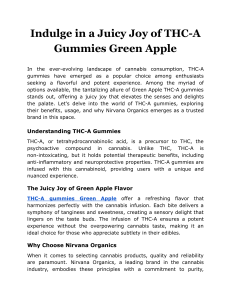 Indulge in a Juicy Joy of THC-A Gummies Green Apple