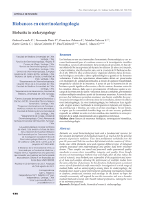 Biobancos en otorrinolaringologia