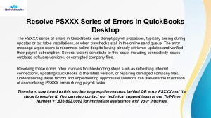 QuickBooks Error PS038 Expert Tips to Resolve This Issue