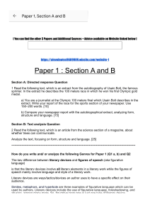 Paper 1 Section A and B-1