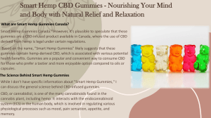 Smart Hemp CBD Gummies Canada