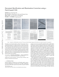 Document Rectification and Illumination Correction using a%0APatch-based CNN