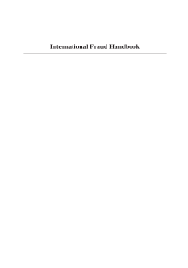 International Fraud Handbook: Prevention, Detection, Investigation