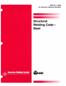 AWS D1.1-2000 Structural Welding Code Steel