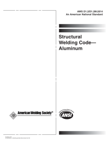 AWS D1.2-D1.2M-2014 Structural Welding Code Aluminum
