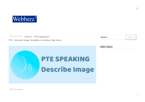 PTE - Describe Image Templates to Achieve High Score   Webberz Educomp Ltd   Blog