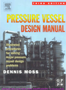 Pressure Vessel Design Manual Dennis Moss