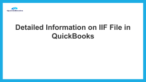 An Easy Method To  Exporting IIF in QuickBooks