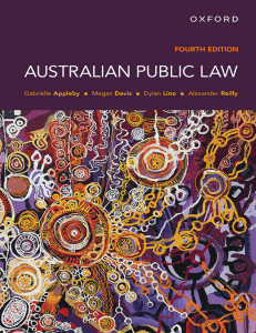 Australian Public Law Textbook