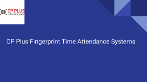 CP Plus Fingerprint Time Attendance Systems