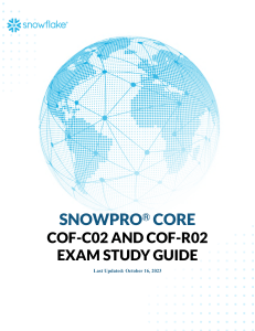 SnowProCore Exam Study Guide 101623