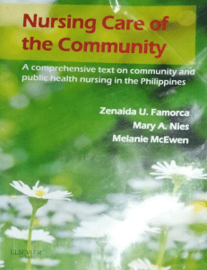 Famorca et al. (2013). Nursing Care of the Community (1)