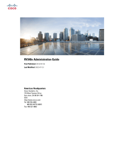 Cisco RV340x Administrator Guide