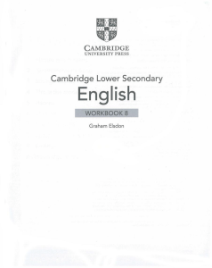 Cambridge English Workbook Class 8