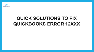 Easy Steps to Fix QuickBooks error code 12031
